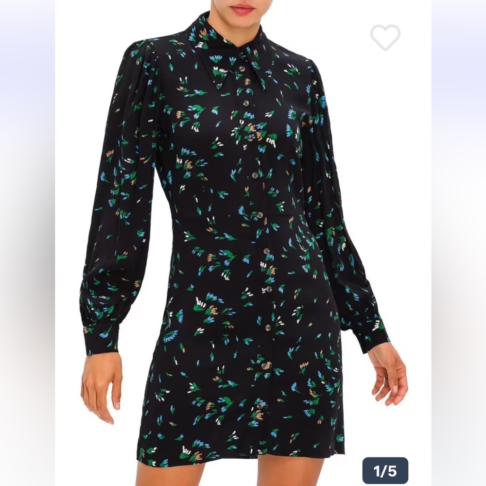 GANNI floral mini dress